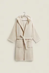 Zara Очень мягкий банный халат с капюшоном (380 гхм²)