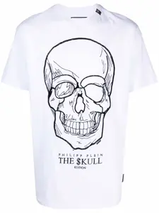Футболка с принтом Skull Philipp Plein, белый