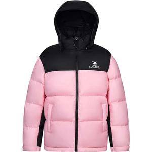 Теплая куртка из флисовой коллекции Down Unisex CAMEL, wax apple розовый/night черный