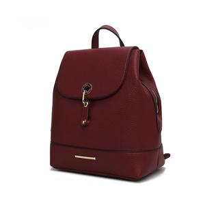 Стильный дорожный рюкзак-сумка из веганской кожи Laura для женщин от Mia K MKF Collection By Mia K., красный