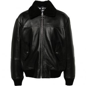 Кожаная куртка VERSACE JEANS COUTURE, черный