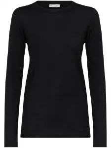 Приталенный свитер с длинными рукавами Brunello Cucinelli, черный