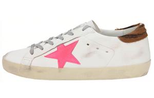 Golden Goose Super-Star White Fluorescent Red Zebra Women's