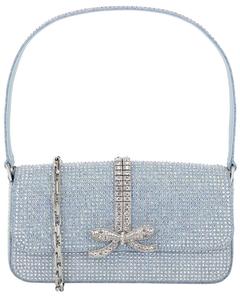 Джинсы Self-Portrait Denim Shoulder Bag, синий