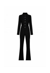 Комбинезон Даника в модном джинсовом стиле Freshlions, черный