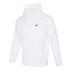 Куртка Nike Club Woven Hooded Jacket 'White', белый