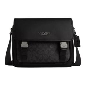 COACH Кожаный мессенджер из гладкой телячьей кожи с покрытием RACER