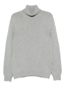 Свитер с высоким воротником Fedeli, серый