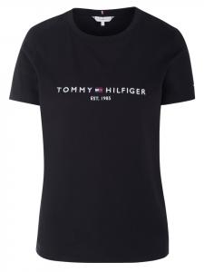 Женская черная футболка Tommy Hilfiger