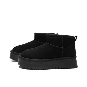 ZHR Женские зимние сапоги Camel/Khaki/Black - черная замша, цвет Black Suede