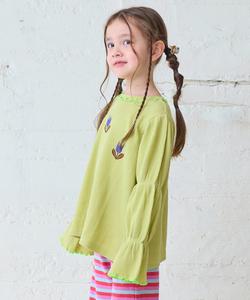 Топ с вафельной отделкой и рукавами-смокингом Markey'S, цвет Yellow