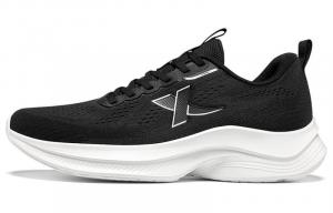 Xtep Мужские низкие беговые кроссовки с амортизацией и износостойкостью, черный с белым