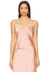 Топ Claudina Loveshackfancy, vintage nude