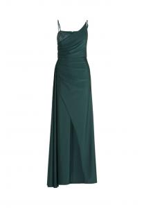 Вечернее платье с драгоценными камнями Vera Mont, цвет dusty slate