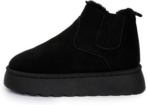 Generic Коричневые женские ботинки, легкие, мягкие, противоскользящие, с удобной эластичной посадкой, модные вестерн-башмачки, зимние обувь для женщин