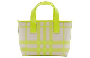 Хлопковая сумка-шоппер с кожаными деталями женская Lemon Burberry