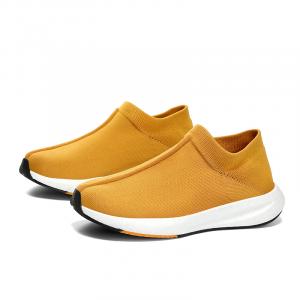 ZUOSAISI Скользоустойчивые, износостойкие, дышащие, легкие мужские кэжуал лоу-топы желтого цвета, цвет Yellow