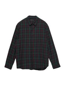 Рубашка на пуговицах классического кроя Pull&Bear, зеленый/темно-зеленый