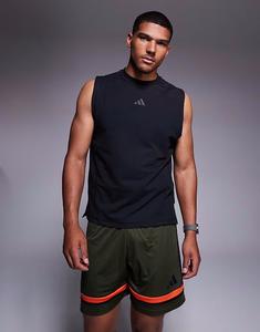 Футболка без рукавов Adidas Training D4T черного цвета