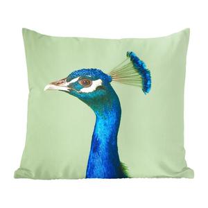 MuchoWow декоративная подушка диванная подушка гостиная декоративная подушка 40х40 см павлин - птица - перья - чехлы на диванные подушки - без наполнителя