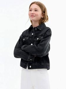 Детская джинсовая куртка Alice с длинными рукавами Mango, Open Grey