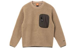 New Era Унисекс-худи бежевое