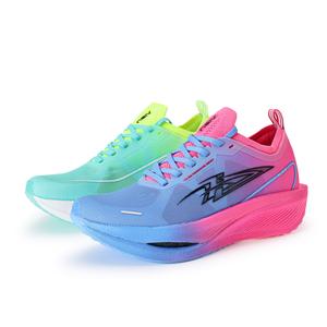 Амортизирующие поддерживающие сбалансированные ударопрочные высокие кроссовки с карбоновой пластиной Unisex AISU, розовый