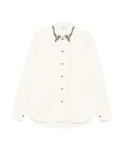 Рубашка классического кроя из шерстяной смеси цвета экрю. Barena Venezia, бежевый