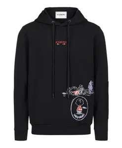 Худи приталенного кроя Iceberg, черный