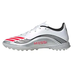 Бутсы F50 League Tf Messi Prestig10 Pack Adidas, White/Bright Red/Metallic Silver