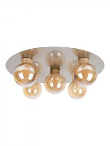 Потолочный светильник "DONIKA" из необработанной стали - (Д)43 см x (Ш)43 см x (В)16,5 см Näve, Stahl-blank - (L)43 cm x (B)43 cm x (H)16.5 cm