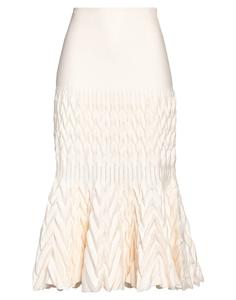 Юбка миди Alaïa, кремовый