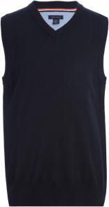 Жилет-свитер Tommy Hilfiger Boys без рукавов с V-образным вырезом, детская школьная форма, Navy