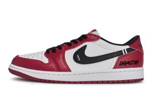 Jordan Air 1 811 Manufacturing, Chicago Red Low top Vintage Basketball Shoes Unisex Black White Red