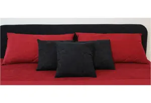 Декоративные подушки Westfalia Sleeping Comfort, (5 шт.) Westfalia Schlafkomfort 40х40 см, красный/черный