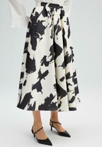 Юбка плиссе PATTERNED Touché Privé, цвет cream