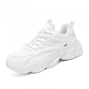 Низкие повседневные туфли унисекс с амортизацией, дышащие, нескользящие BAKE, White