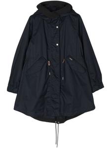 Пальто-парка Woolrich с завязкой на талии и капюшоном, черный