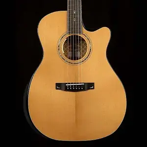 Cort GOLDEDGENAT Серия Gold Венецианский вырез, корпус аудиториум, 6-струнная акустико-электрическая гитара с жестким чехлом