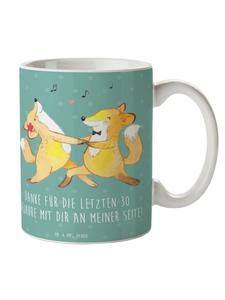 Кофейная кружка на 30-ю годовщину свадьбы, жемчужная свадьба с... в морском бризе Mr. & Mrs. Panda