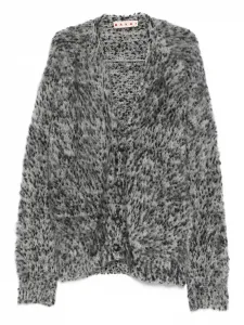 Кардиган из смеси шерсти альпаки Marni, серый