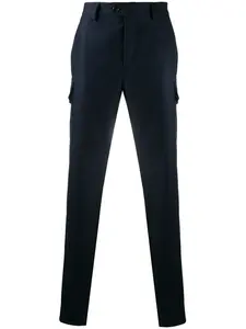 Брюки прямого кроя Brunello Cucinelli, синий