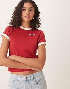 Футболка baby hackney вишневого цвета House Of Sunny