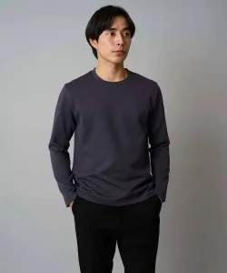 Жаккардовая футболка с круглым вырезом и плетеным узором Avv, цвет Dark Gray