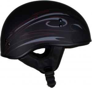 Полушлем кожаный HLT68, черный