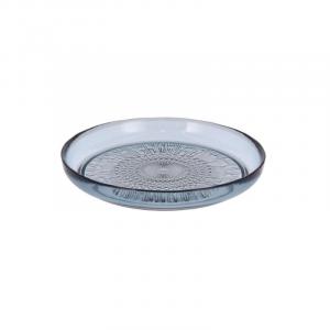 Kusintha - Тарелка стеклянная синяя d: 18 см / высота: 2,5 см Bitz, синий/прозрачный