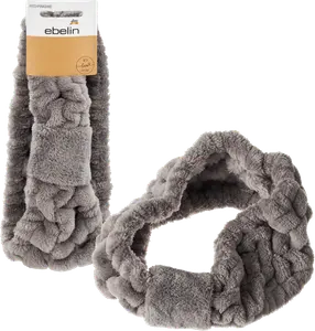 Резинка для волос для снятия макияжа серая 1 шт. ebelin