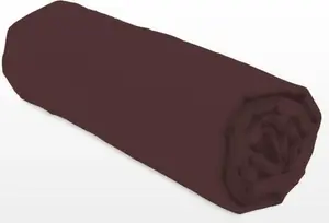 Простыня на резинке 140 x 190 + 35 см - коричневая LOVELY HOME