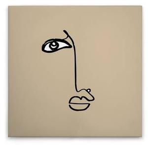 Картина на холсте A.S. Création Faces 2 цвет braunschwarzweiss