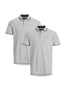 Футболка поло Jack & Jones, цвет light grey melange